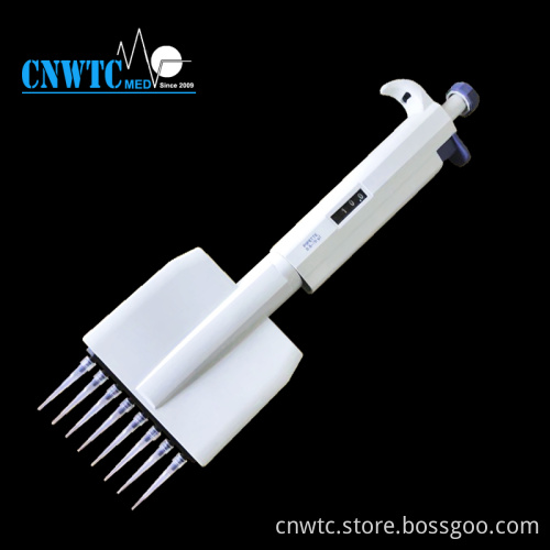 Multichannel Pipette: 8-12 Channel Adjustable Transfer Pipette | Autoclavable Lab Equipment